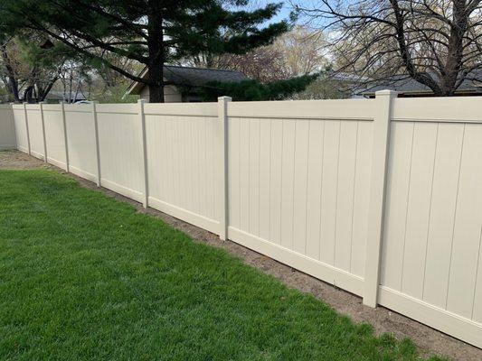 PVC Privacy Fence