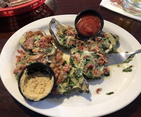 Never had I had oysters like these. Coming from Seattle, these are pretty good. Oyster Rockefeller!