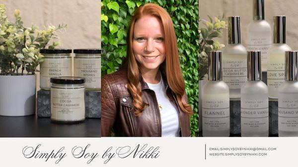 Simply Soy by Nikki natural soy wax candles and fragrance sprays