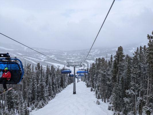 Views from the lift back down the mountain