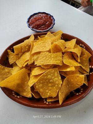 Chips salsa