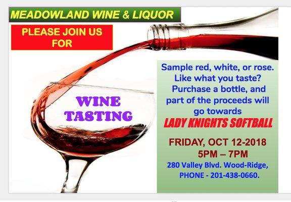 Wine tasting to help community sports group