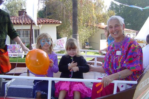 Mayflower boat ride, face painting, glue-in projects and more with Pilgrim Joann Lamb