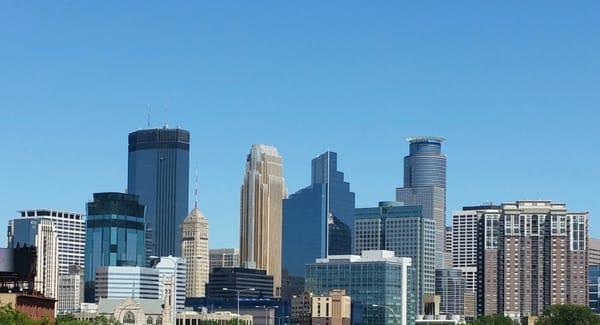 Beautiful shot of Minneapolis!