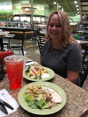 Awesome salad bar ! More awesome wife :)