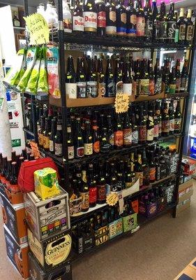 Large selection of 22oz beers.