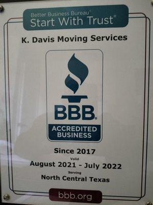 A + Rating. Professional service provider for over 40 years