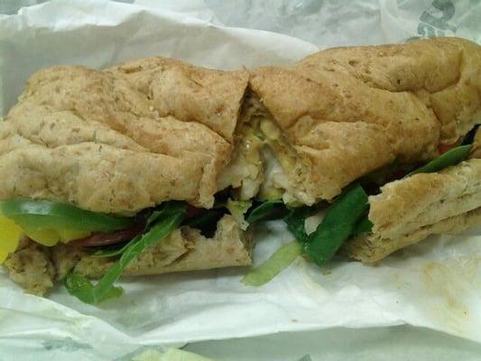 The bread was looking soggy today. My coworkers sandwich.