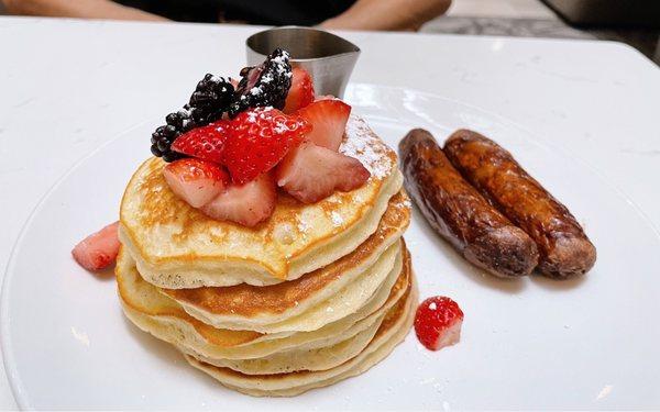 Pancakes with sausage