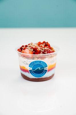 Big Island Bowl - Acai, Blue Majik, Pitaya, Mango, Coconut, Vanilla Chia, Strawberries, Hemp Seeds, Goji Berries