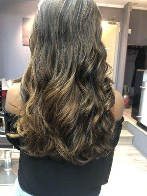 Balayage and layers