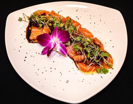 Black Truffle Salmon Sashimi!