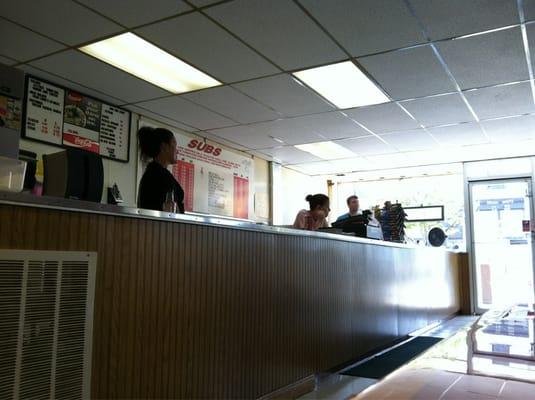 Customer service at Bob's Subs!