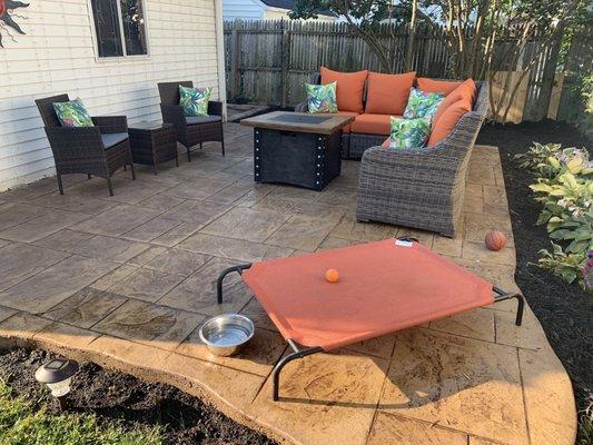 back yard patio