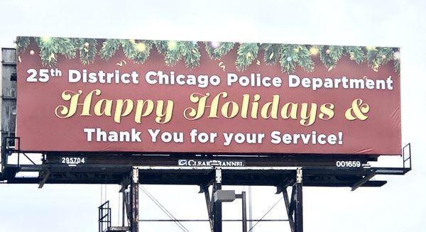 The 25th District wonderful citizens appreciate & thank CPD for protecting them from the ne'er do wells & monsters amongst them.