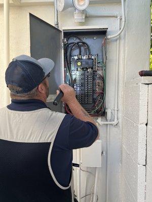 The electrical panel is inspected and included in the home inspection.