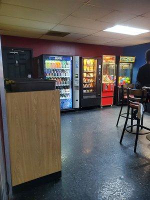 Snack and arcade area