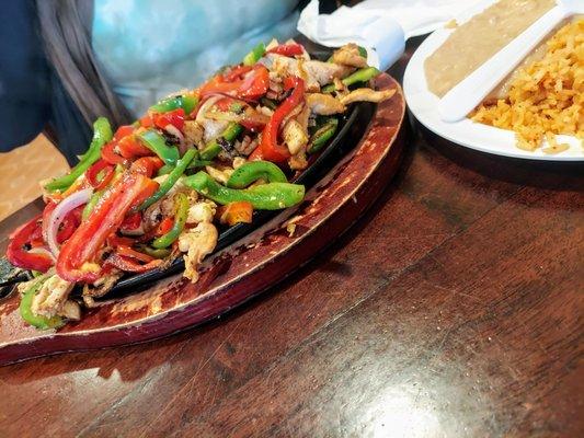 Chicken fajitas