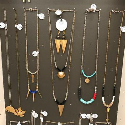 One of our over ten jewelry-makers displays