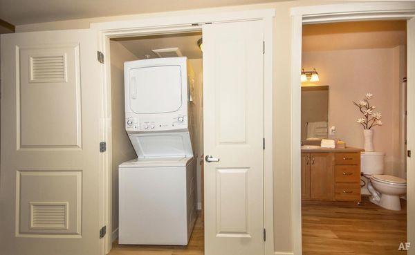 Two bedroom washer and dryer