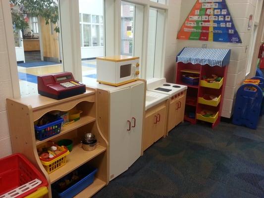 Pretend play area.