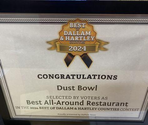 People's choice for 2024
BEST ALL AROUND RESTAURANT