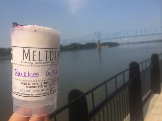 Yummy Meltdown Push Pop I got to enjoy on the waterfront!