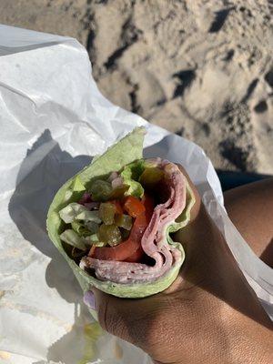 Spinach wrap was really good if you're trying to skip the bread