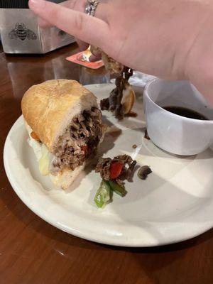 Prime Rib dip... excellent choice.