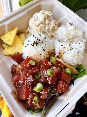 Ahi Tuna Poke plate