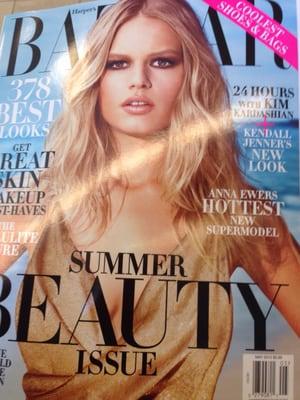 Harper's Bazaar. Anna Ewers is the Covergirl. Spring 2015