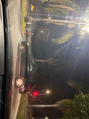 Car blocking the drive thru