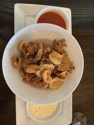 Calamari and zucchini