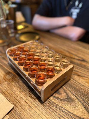 24 shots of chrysanthemum and lychee wine