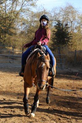 Riding lessons with Jenna