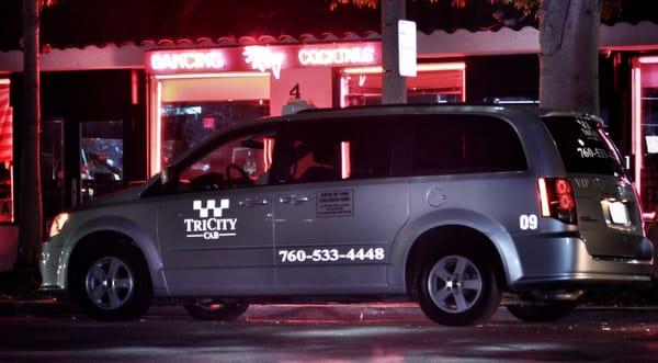 Open 24/7, Tri City Cab will drop you off or pick you up at The Alley and other popular Carlsbad bars and clubs.