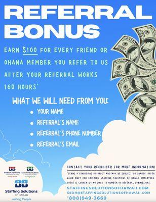 2021 Referral Bonus!