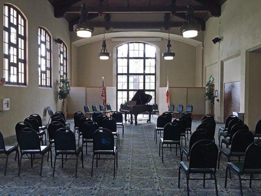 South Pasadena Library "Community Room" June 2017, just before Musicale.