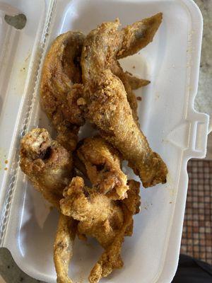 Spicy lemon pepper chicken wings..