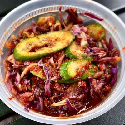 Very good red cabbage kimchi