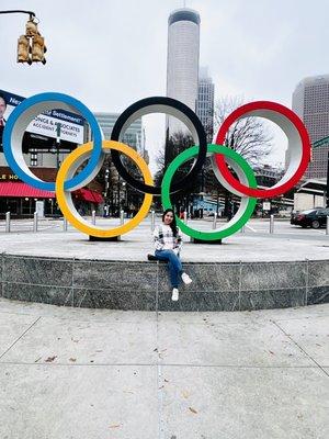 Olympic rings (my second Olympic rings photo - Paris last year around this time!)