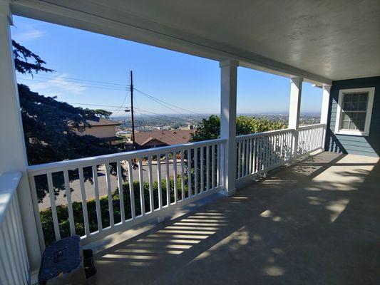 Front porch railing, view 2