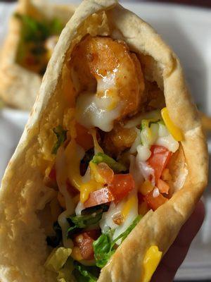 Shrimp pita!