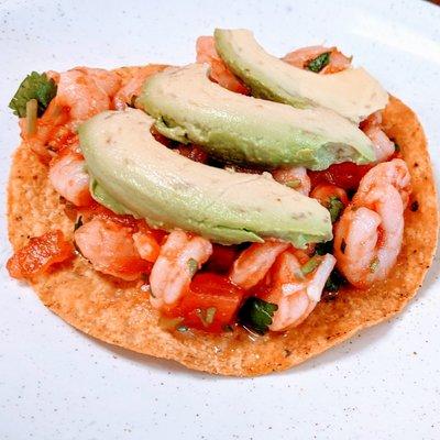 shrimp tostada