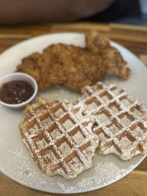 Chicken and waffles