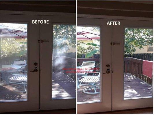 Fogged Insulated glass Before & After