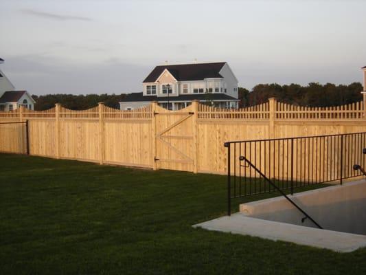 Custom Cedar Fence will enhance your property with an elegant look. It can be maintenance free is you like the natural weathe...