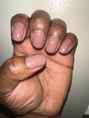 Service: Manicure Style: Gel  Color: Tango Pink