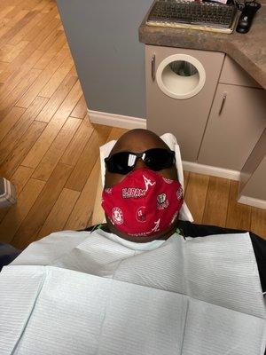 Getting my teeth clean