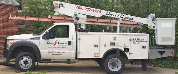 Bucket Truck that services up to 35 ' high.